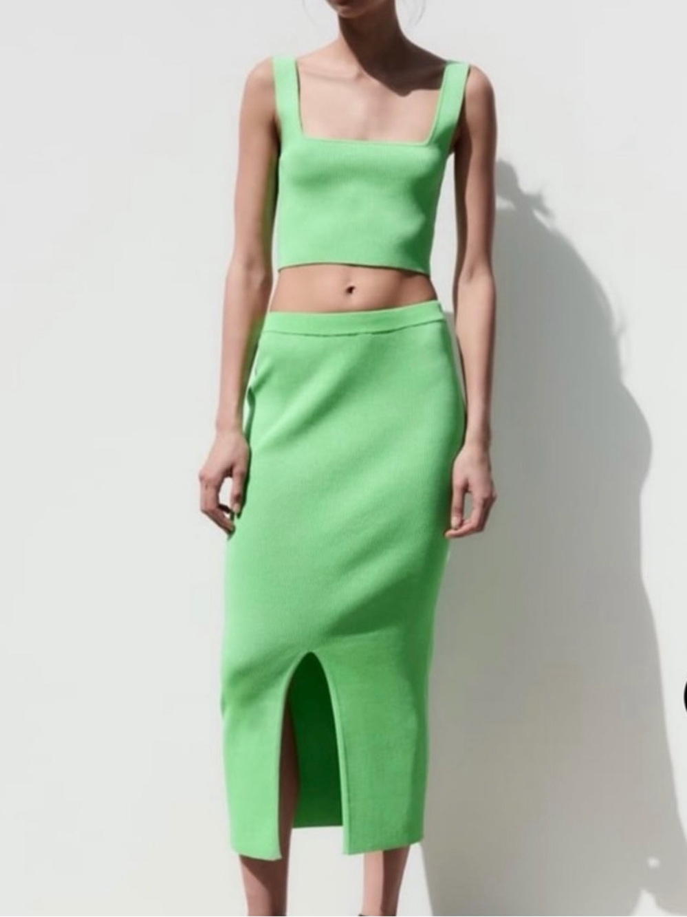 ZARA Green Knit Set
